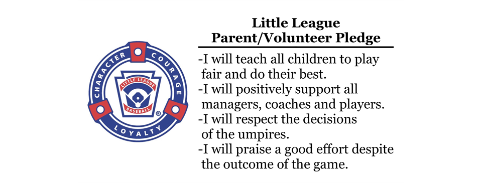 Little League Parent/Volunteer Pledge